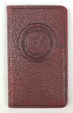 Vintage 1930's Citizens Bank of Riverdale MD Maryland Red Leather Booklet Pad picture