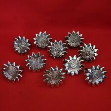 VTG Sun Flower Stainless Steel Napkin Rings Set of 10 picture