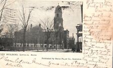 Postcard ME Lewiston Maine City Building 1906 Undivided Back Vintage PC f8170 picture
