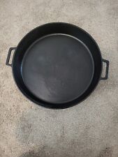 VINTAGE BAYOU CLASSIC 20 INCH CAST IRON SKILLET DOUBLE HANDLES picture