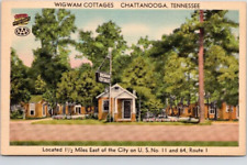 CHATTANOOGA, TENNESSEE POSTCARD Wigwam Cottages, Roadside, Brick Cottages picture