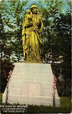 Ste. Anne De Beaupre Statue Quebec Canada Divided Postcard 1923 picture