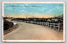 Highway On Apache Trail Near Phoenix Arizona Vintage Postcard Posted 1923 picture