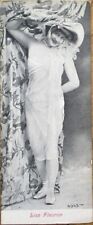 Bookmark French Fantasy 1905 Postcard, Stage Actress, Lise Fleuron, Novelty picture