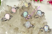 Wholesale Lot 7 Pcs Natural Ethiopian White Bronze Rings Crystal Healing Energy picture