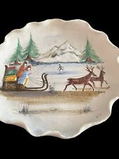 Vintage Fontana Raised Christmas Plate '73 Hand Painted Italy 427 Of 1000, 7” picture