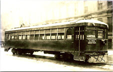 Elyria Southwestern Railway Postcard Trolley Interurban Tram RPPC Reprint picture