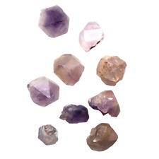 AMETHYST Crystal Hour Glass  Lot of  9  Total weight 56.5 grams Morocco   MXL259 picture