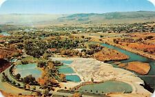 Thermopolis WY Wyoming Hot Springs Aerial View Downtown 1960s Vtg Postcard A24 picture
