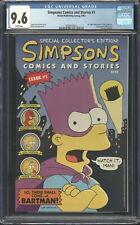 Simpsons Comics and Stories 1 CGC 9.6 Welsh Publishing Bartman Nice Copy  picture