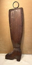 ANTIQUE HAND CARVED BOOT SHOE REPAIR TRADE SIGN 24