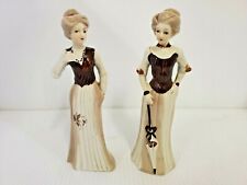 Lot Of Two Gorgeous Porcelain Ladies Figurines picture