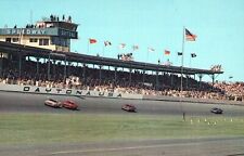 Automobile Racing Daytona International Speedway FL Vintage Chrome Post Card picture