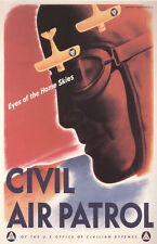 Vintage Civil Air Patrol Poster WW 2 picture