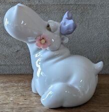 NAO by Lladro Hippopotamus Hippo In Love Figurine 1321 NAO Hippo 1998 GUC picture