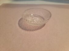 Vintage HEISEY GLASS DIAMOND POINT Open Salt Cellar Dish picture