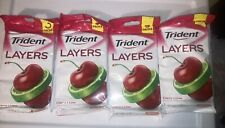 Trident Gums Lot X 4 Packets from 2016 Just for Collectors 👍 picture