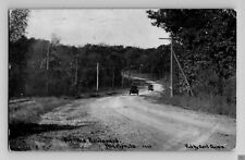 Antique Postcard On The Boulevard Marion IA Carl Owen #2270 1920 Old Car picture
