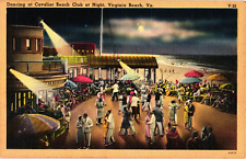 Dancing at Cavalier Beach Club at Night VIRGINIA BEACH Virginia Postcard picture
