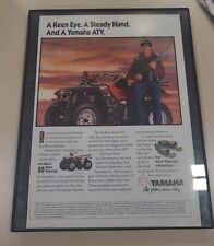 1990 Yamaha Big Bear 4x4 ATV Ad - Davey Allison Framed 8.5x11  picture