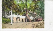 Vintage California Linen Postcard Mt Lowe Ye Alpine Tavern picture