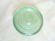 Antique Reis'D Aqua Glass Fruit Jar Lid with 1875 - 1877 & 1888? Patent Dates picture
