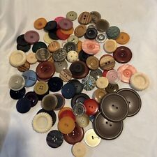 Lot of Assorted Large Vintage Buttons - 1 lb picture