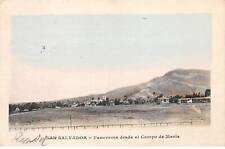 San Salvador - n°77309 - Panorama dende el Campo de Marie - map with stamp picture