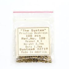 Brass Clock Bushings The System Ref. No. 108 NOS 100 count - HL217 picture