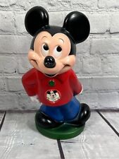 vtg 70’s Mickey Mouse Club coin bank Play Pal plastics Walt Disney12”collectable picture
