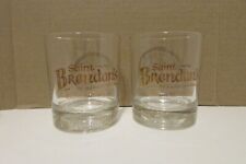 2 SAINT BRENDAN'S IRISH CREAM LIQUEUR ROCKS GLASSES - U picture