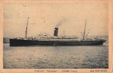 RMSP ORDUNA ~ ROYAL MAIL SHIP LINE ~ used Paquebot & High Seas Cancel 1920s picture
