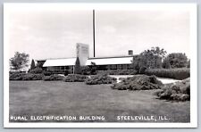 Steeleville Illinois~Rural Electrification Building~1950s RPPC picture