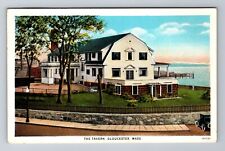 Gloucester MA-Massachusetts, The Tavern, Waterfront, Antique Vintage Postcard picture