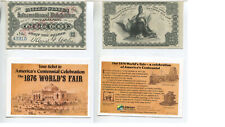 Original 1876 World's Fair Admission Ticket picture