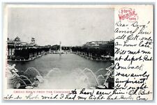 1907 Grand Basin Cascades Fountain Lake St. Louis Worlds Fair Missouri Postcard picture