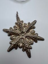 Vintage 1972 Sterling Silver Ornament By Gorham Snowflake 3.5” picture