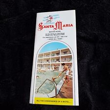 Santa Maria Motor Hotel Ocean City Maryland Brochure 1980s (?) and Postcard picture
