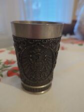 Vintage Molded Pewter Tumbler German Empire picture