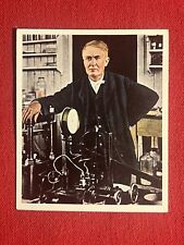 1934 ECKSTEIN-HALPAUS-GREATS OF WORLD HISTORY-THOMAS EDISON CARD #228-EXCELLENT+ picture