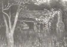 Vintage Postcard Undivided Back Tulsa's Oldest House Home Log Cabin Oklahoma OK picture