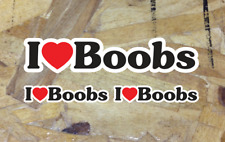I Love Boobs I Heart Boobs Sticker Decal - 5