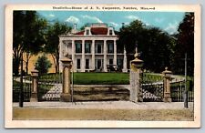 NATCHEZ, MS Mississippi  DUNLIET JN Carpenter Home Mansion Postcard picture