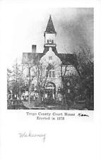 RPPC Exterior View Trego County Courthouse, WaKeeney, Kansas Real Photo Postcard picture