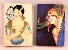 Sexy 1920's Vamp CIGARETTE GIRLS Lovely To Look At Pocket Mirror Set of 2 picture