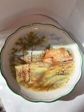 Seasonal Plate with Country Scene Spring and Summer picture
