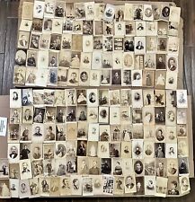 Huge Lot of Antique CDV Photos 1860s 1870s 1880s 1890s ——- 175 Total picture