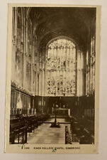 Vintage Postcard RPPC 1936 Kings College Chapel, Cambridge picture