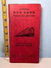 Vintage Official Red Book Railroad Record Lodge 143 Firemen & Enginemen Fresno picture