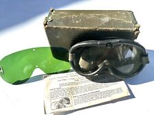 Vintage M 1944 Military Goggles 17-G-77 World War II Tank Motorcycle Gear Plane picture